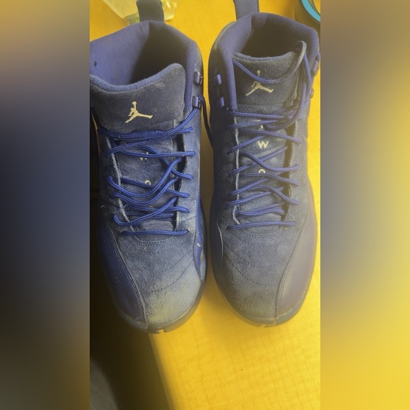 jordan 12 blue yellow